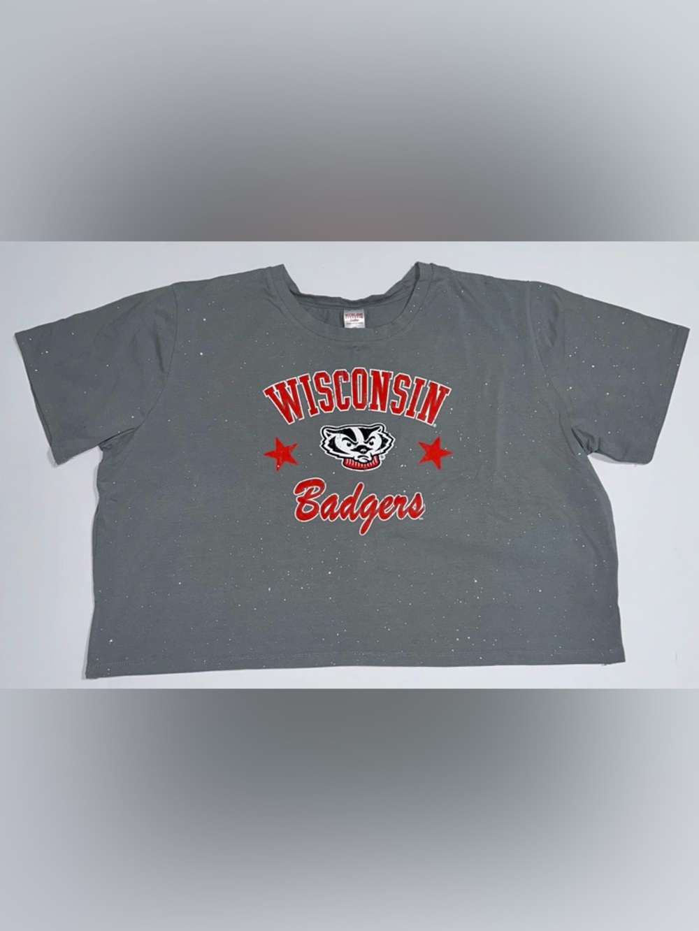 Sideline Apparel Wisconsin Badgers Cropped Tee